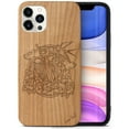 thumbnail image 1 of Case Yard Wooden Case Outside Soft TPU Silicone, Slim Fit Shockproof Wood Protective Phone Cover for Girls Boys Men and Women, Supports Wireless Charging Anchor & Hope Design case for iPhone-11-Pro, 1 of 7