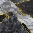 thumbnail image 5 of Blackgold2 Cortina de ducha de mármol Domoku, cortinas de ducha con textura de mármol negro y dorado para baño, cortina de baño moderna abstracta decorativa con 12 ganchos Fabri, 5 of 5