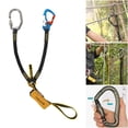 thumbnail image 3 of Cordón de seguridad profesional con mosquetón, arnés de absorción de impactos, cordón de cuerda para escalar rocas/árboles, protección contra caídas d Estilo 3 Baoblaze cuerda de seguridad de escalada, 3 of 8