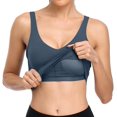 thumbnail image 6 of Attraco Women's Workout Crop Tank Top Longline Sports Bra Medium Support Yoga Fitness, 6 of 7