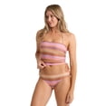 thumbnail image 2 of Roxy Salty Spirit Bandeau Adjustable Crop Top & Hipster Full Set - Size L - Color: Multi, 2 of 5