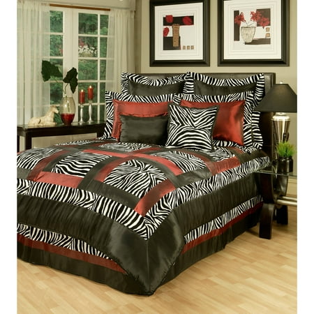 Easy Living Jungle Passage Zebra 8-Piece Comforter Set