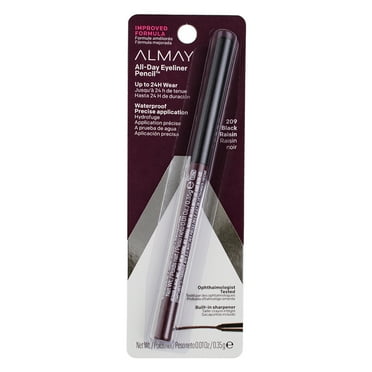 Almay Top Of The Line Eyeliner Pencil, Black Raisin [209], 0.009 oz (Pack of 2)
