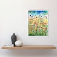 thumbnail image 2 of Wildflower Meadow Folk Art Art Print Framed Poster Wall Decor 12x16 inch, 2 of 5
