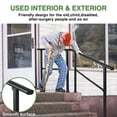 thumbnail image 2 of 4 Step Hand Rails for Outdoor Steps,Porch Railing for Stairs Fits 3 or 4 Steps, Deck Railing, Black, 2 of 7