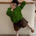 thumbnail image 6 of Cethrio Cardigan Sweaters for Girl, Long Sleeve Fall Winter Hooded Knitted Girls Cardigans Green Size 8, 6 of 6