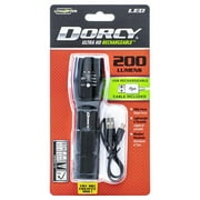 Dorcy  200 lm Ultra HD Series LED Flashlight with Power Bank 4400 mAh Lithium Ion Battery, Black