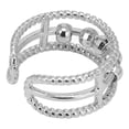 thumbnail image 1 of Stress Relief Ring, Opening Anxiety Ring Free Rotating Fashionable Prevent Rust Silver Plating Keep Calm For Daily Wear ANGGREK Otros, 1 of 7