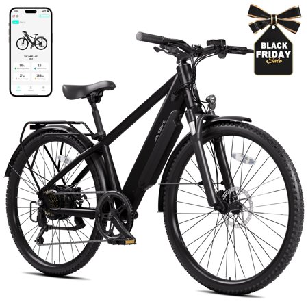 TST Electric Bike for Adults, Electric Bicycles 35MPH, 26"x 1.95" Tire, 500W Motor (Peak 1100W), 50 Miles, 7-Speed, Commuter Ebike & Mountain Bike Removable 36V/10.4AH Battery, LCD Display, Gray