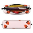 thumbnail image 2 of Fotbe Strawberry Pattern Leather Pencil Case, Pencil Pouch with Durable Zipper, Compact and Stylish Organizer for Stationery, Art Supplies, Travel Essentials, 2 of 7