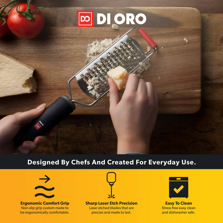 2-piece Kitchen Grater Set Handheld Coarse Cheese Grater And Fine Lemon  Zester Effortlessly Grates Food Types And Cleans Easy
