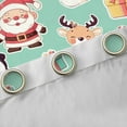 thumbnail image 4 of Feelyou Santa Claus Child Black Out Curtains, Merry Christmas Curtains Pack of 2 (42x63 Each), Kawaii Cartoon Style Bedroom Curtains, Blackout Curtains Bedroom Decor, 4 of 6