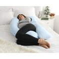 PharMeDoc Pregnancy Pillow, UShape Full Body Pillow and Maternity Support with Detachable