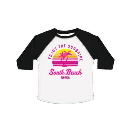 

Inktastic Summer Enjoy the Sunshine South Beach Florida in Pink Gift Toddler Boy or Toddler Girl T-Shirt