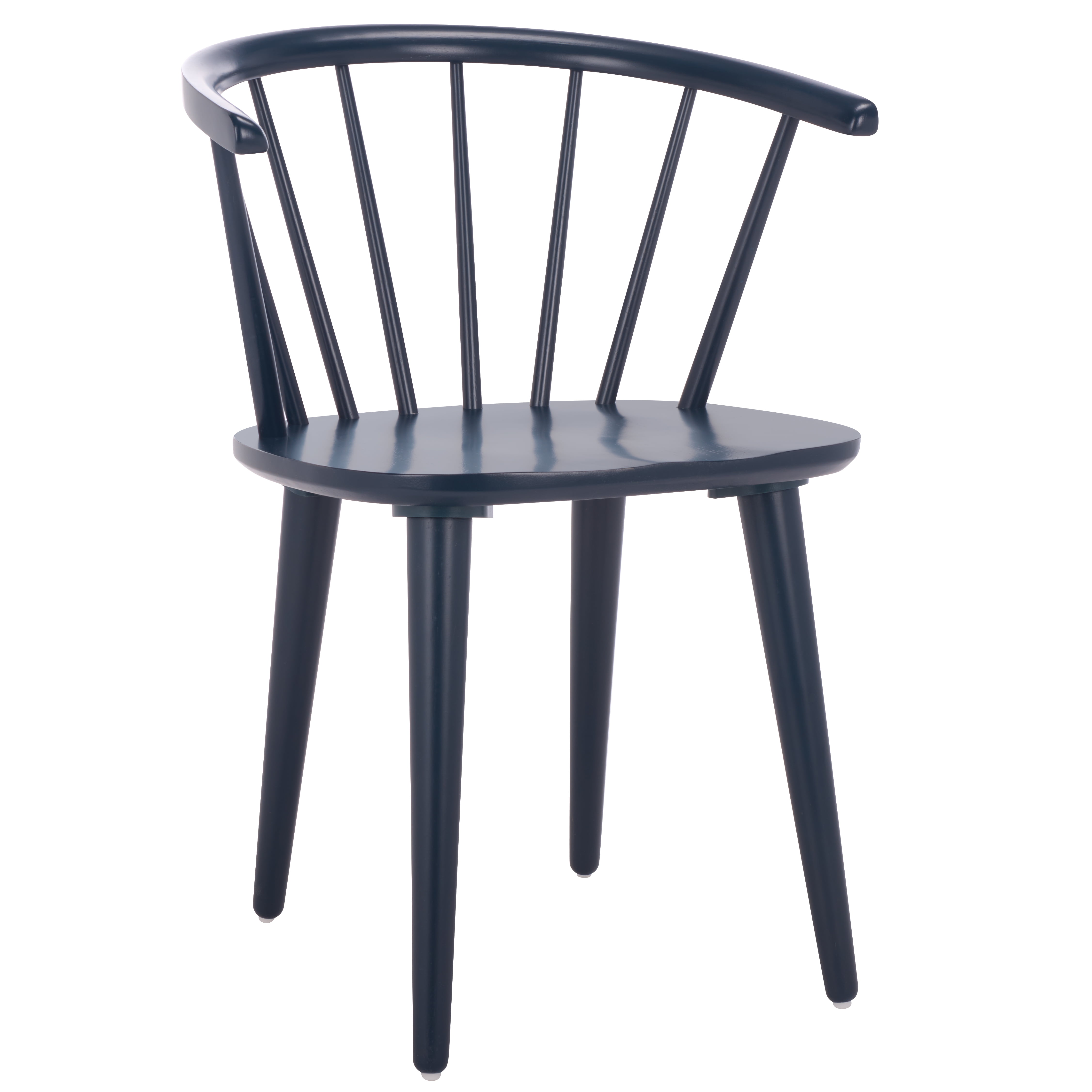 Safavieh Blanchard Scandinavian Wood Dining Side Chairs, Navy (Set of 2)