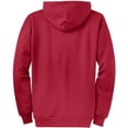 thumbnail image 2 of Joe's USA Full Zipper Hoodies - Hooded Sweatshirts Size 2XL, Red, 2 of 2