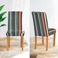 thumbnail image 3 of Yayeee 2 Pack Dining Chair Covers Stretch Parson Chairs Slipcovers Seat Protector, Navy Blue Stripes, 3 of 6