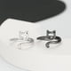 thumbnail image 3 of Simple and unique asymmetric linear earrings retro niche twisted alloy earrings for women Couple jewelry Valentine's Day gift, 3 of 4