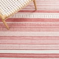 thumbnail image 6 of SAFAVIEH Striped Kilim Jocelin Striped Polyester Area Rug, Pink/Ivory, 8' x 10', 6 of 8