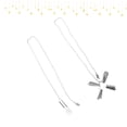 thumbnail image 3 of ADDHAT 2Ud Fan Lamp Pulls De Metal Plateado Con Esferas Lisas Para Y Uso En Ventiladores, 3 of 7