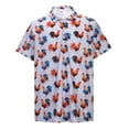 thumbnail image 1 of Adult Mems Polo Shirts Short Sleeve Button Tee Shirt Loose Fit Red Mens Pullover Shirts, 1 of 8