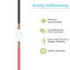 thumbnail image 4 of Aotorua 100 Pies Calibre 16/2 Rojo Negro Cable De Conexión Cable Eléctrico 16 Awg 2 Conductores 2 Colores Flexible Paralelo Cremallera Alambre Tiras Led Cable De Extensión 12 V/24 V Cc Cable Para Cint, 4 of 5