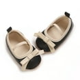 thumbnail image 6 of Baby Sweetie Infant Baby Girls Mary Jane Flats Bowknot Princess Wedding Dress Shoes Non-Slip Crib Shoes, 6 of 9