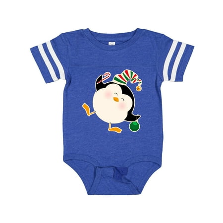 

Inktastic Happy Christmas Penguin Gift Baby Boy or Baby Girl Bodysuit