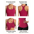 thumbnail image 3 of ANFERRY Women's Ribbed Workout Tank Tops with Built in Bra Racerback Athletic Top, 3 of 9