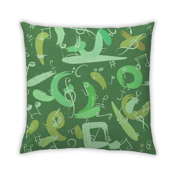 Ahgly Company Outdoor Square Contemporary Throw Pillow, 18 inch by 18 inch