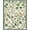 Ivory, Pattern 4, variant on Flatwoven High Traffic Area Rug, Floral Latticework Featuring Stylized Ferns and Curved Vine Motifs, Non Slip, Stain Resistant, Washable Area Rugs for Living Room, Bedroom(Ivory, 6X9)
