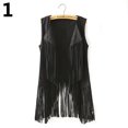 thumbnail image 2 of AYYUFE Women Autumn Fashion Suedette Sleeveless Tassel Fringed Jacket Vest Waistcoat, 2 of 2