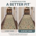 thumbnail image 4 of Alfombra Pasillera BESBLEE 76x183 cm Antideslizante con Diseño Floral y Animal Taupe, 4 of 8