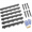 Gray-6 Pack, variant on Gray 15 Pack Metal Landscape Edging, 50ft Total Length Hammer-In Garden Border
