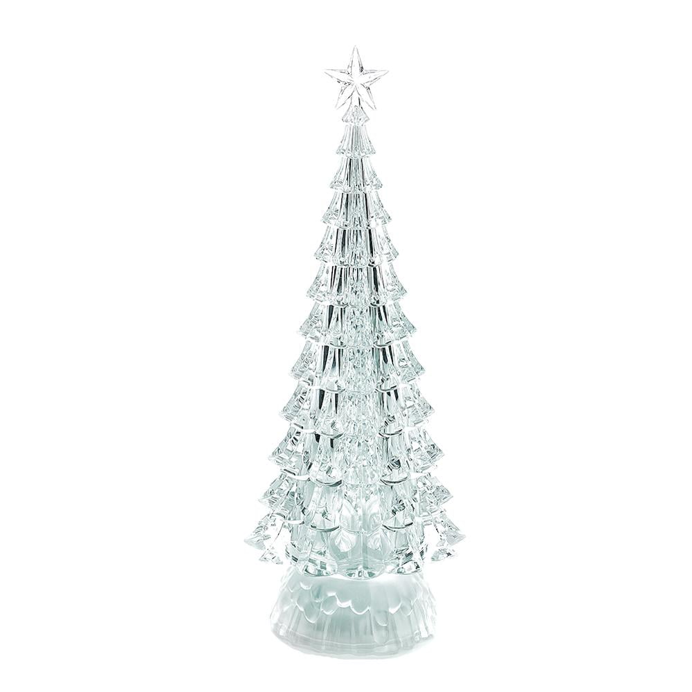 color changing acrylic led christmas tree decoration, 12-1/2-inch ...