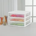 thumbnail image 4 of Sterilite Wide White 3 Drawer Unit, 4 of 5