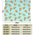 thumbnail image 4 of Pepperoni Pizza Food Throw Blanket Super Soft Warm Bed Blankets for Couch Bedroom Sofa Office Car, All Season Cozy Flannel Plush Blanket Gifts for Girls Boys Teens Adults 60"x50", 4 of 6