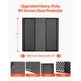 thumbnail image 2 of VEVOR RV Screen Door Protector Adjusts from 22 to 31.5 in Adjustable Door Grille Black, 2 of 9