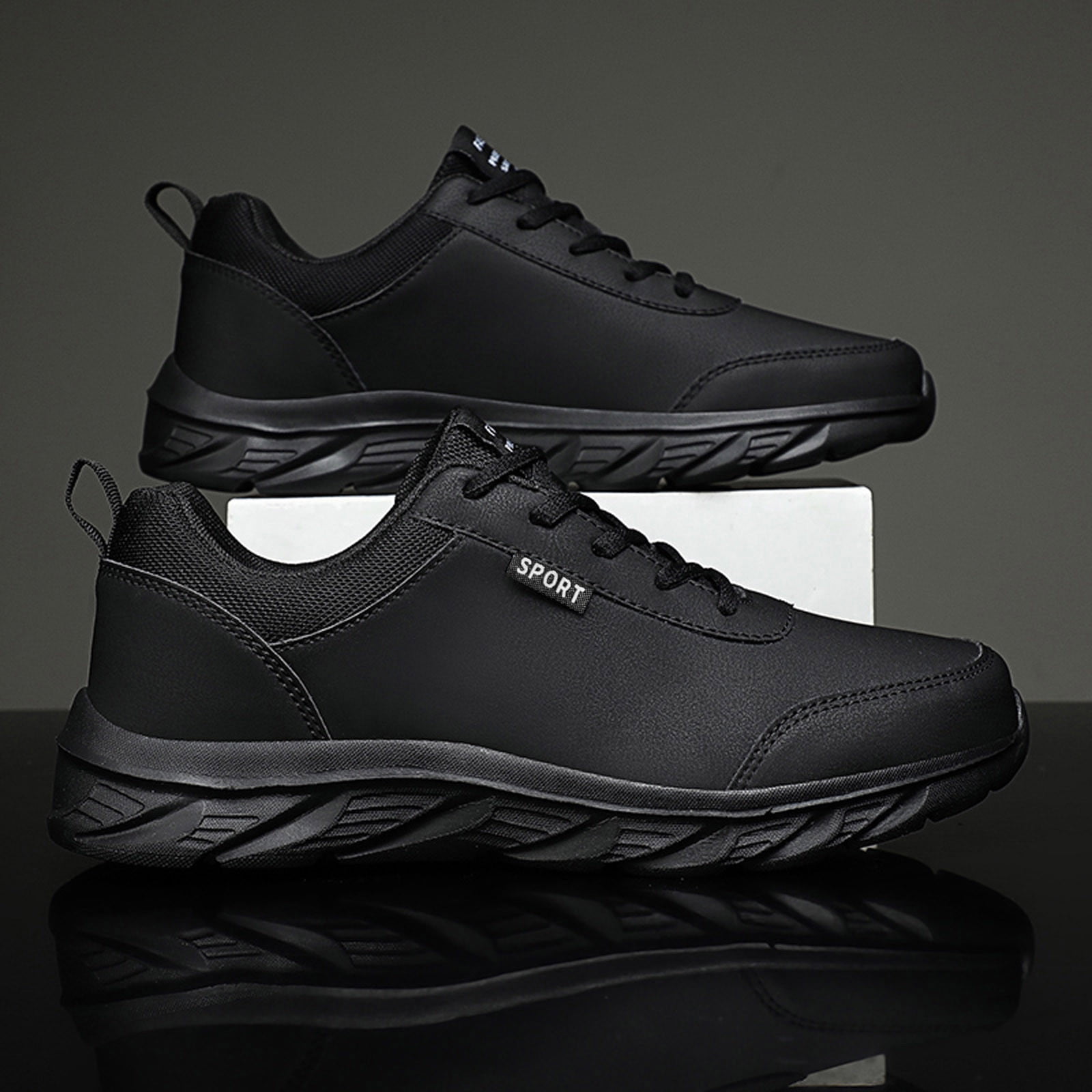 Dakaela Men's Waterproof Hiking Shoes Non Slip Trekking Trail Shoes Backpacking Boots Work Sneakers