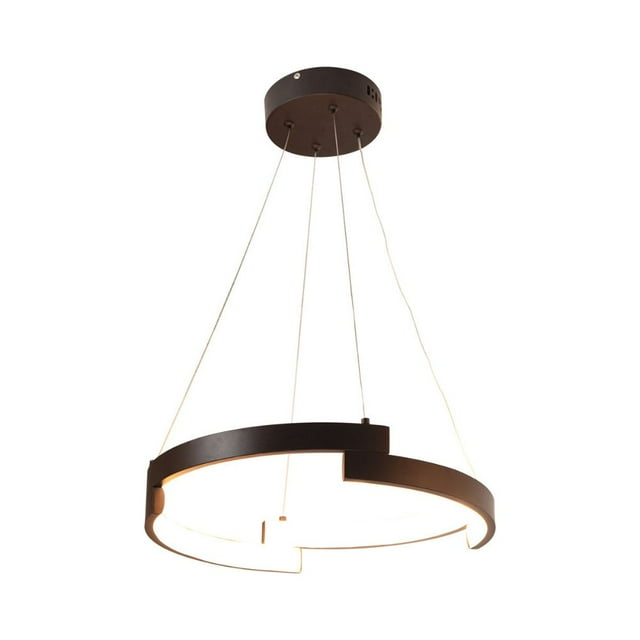 Lámpara colgante LED 3000K, acabado café oscuro, 30W