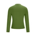 thumbnail image 5 of Nmnitkp Women's Turtleneck Long Sleeve Shirts Thermal Underwear Tops Basic Slim Fit Fall Fashion Lightweight Top Army Green L, 5 of 7