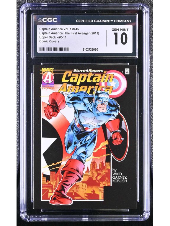 Collectible Graded 2011 Upper Deck Captain America The First Avenger Comic Covers #C-11 CGC 10