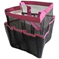 thumbnail image 4 of INTBUYING Portable Mesh Shower Bathroom Basket Bag Quick Dry Caddy Tote Red 9 Pockets, 4 of 5