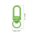 thumbnail image 2 of Swivel Clasps Snap Hook, 33x13mm Lobster Claw Clasp for DIY Green, 8Pack, 2 of 6