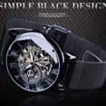 thumbnail image 2 of Reloj Casual Mecánico Con Correa De Malla Hueca De Forsining, 2 of 8