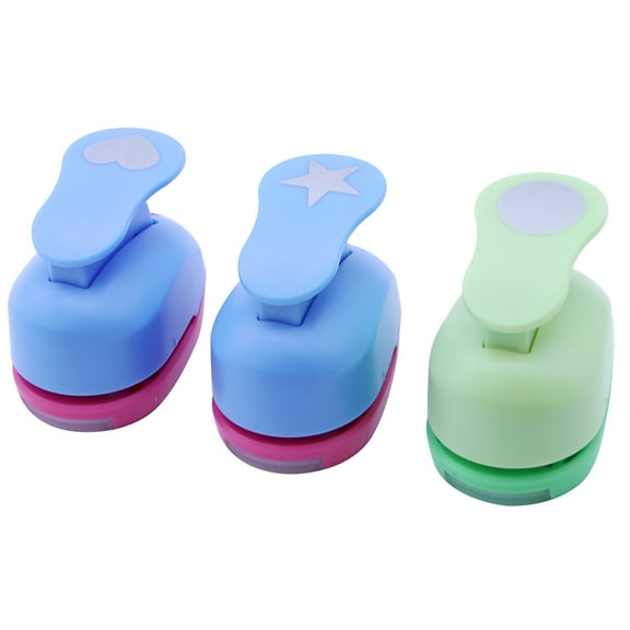WHAMVOX  3 Pcs Paper Punches for Scrapbooking Crafting Card Making Shapes