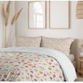 thumbnail image 6 of Ambesonne Vintage Duvet Cover Set, Antique Retro Tea Cups, 2-Calking, Dark Coral Pale Pink, 6 of 7