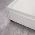 thumbnail image 5 of Boyd Sleep Parma Upholstered Faux Leather Platform Storage Bed, Queen, White, 5 of 12
