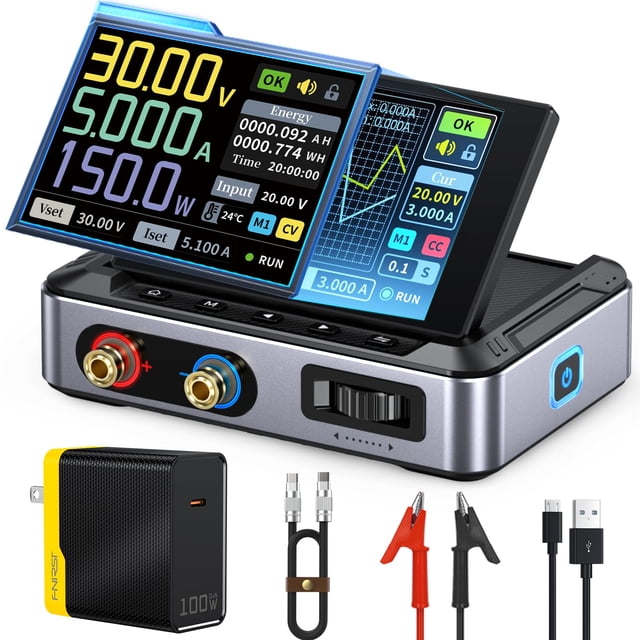 Fuente de alimentación DC FNIRSI DPS-150 0-30 V 0-5A con IPS de 4 dígitos
