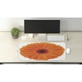 thumbnail image 2 of Orange Computer Mouse Pad, Flower of Gerbera Vivid Petals Close up Image Fresh Garden Botany Spring, Rectangle Non-Slip Rubber Mousepad Large, 31" x 12" Gaming Size, Orange Red Burgundy, by Ambesonne, 2 of 2